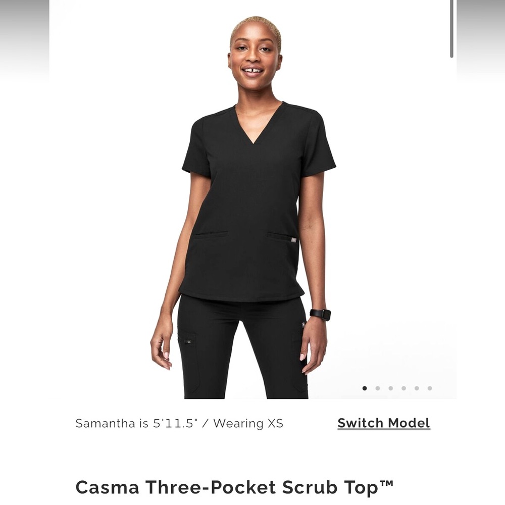 Figs scrubs outfit set bundle: Bellery jacket, Livingston pants, & Casma top - Picture 4 of 8